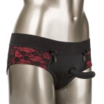 CALEXOTICS - SCANDAL SET OF CROTCHLESS PANTIES WITH DILDO SIZE L/XL